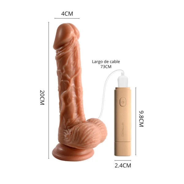 dildo vibrador con control zar