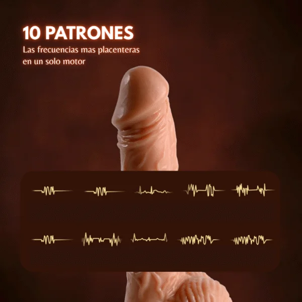 dildo vibrador con control zar